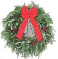 Decorated Wreath - $35